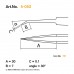 SMD-Пинцет изогнутый, суперзаостренный Bernstein 5-052 (110 мм.)