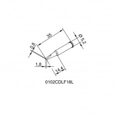 Жало паяльное d0102CDLF18L DJE