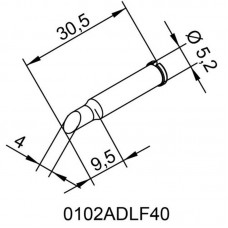 Жало паяльное 102ADLF40 для i-Tool Ersa 0102ADLF40/SB