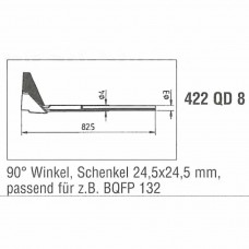 0422QD8. Auslötspitzen-Satz QD8, für Entlöt-Pincette 40/TC 40 und Chip tool Ersa