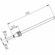 Наконечник 0742ED2438H Ersa