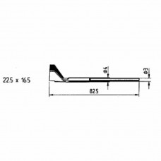 0422RD1. Auslötspitzen-Satz 22,5 x 16,5 mm für Entlöt-Pincette 40/TC 40 und Chip tool Ersa