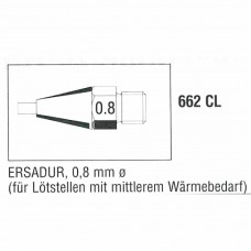 0662CL. Entlötspitze für mittleren Wärmebedarf, 0,8mm Ersa