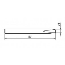 Паяльное жало F. SPI 27 5,0мм прямое 