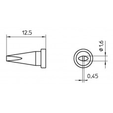 Паяльное жало LT ASLHS 1.6x0.45мм