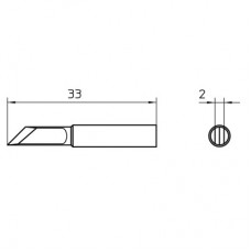 Паяльное жало Weller XNT KN (10 штук), резец 2,0 мм