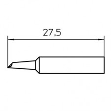 Паяльное жало Weller XNT GW2 KURZ (10 штук), 1,5 мм, 27,5 мм